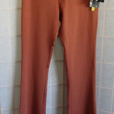 NWT Sommer Ray Butt Lift Squat Proof Rust Flare Legging Poly/Spandex Women's S